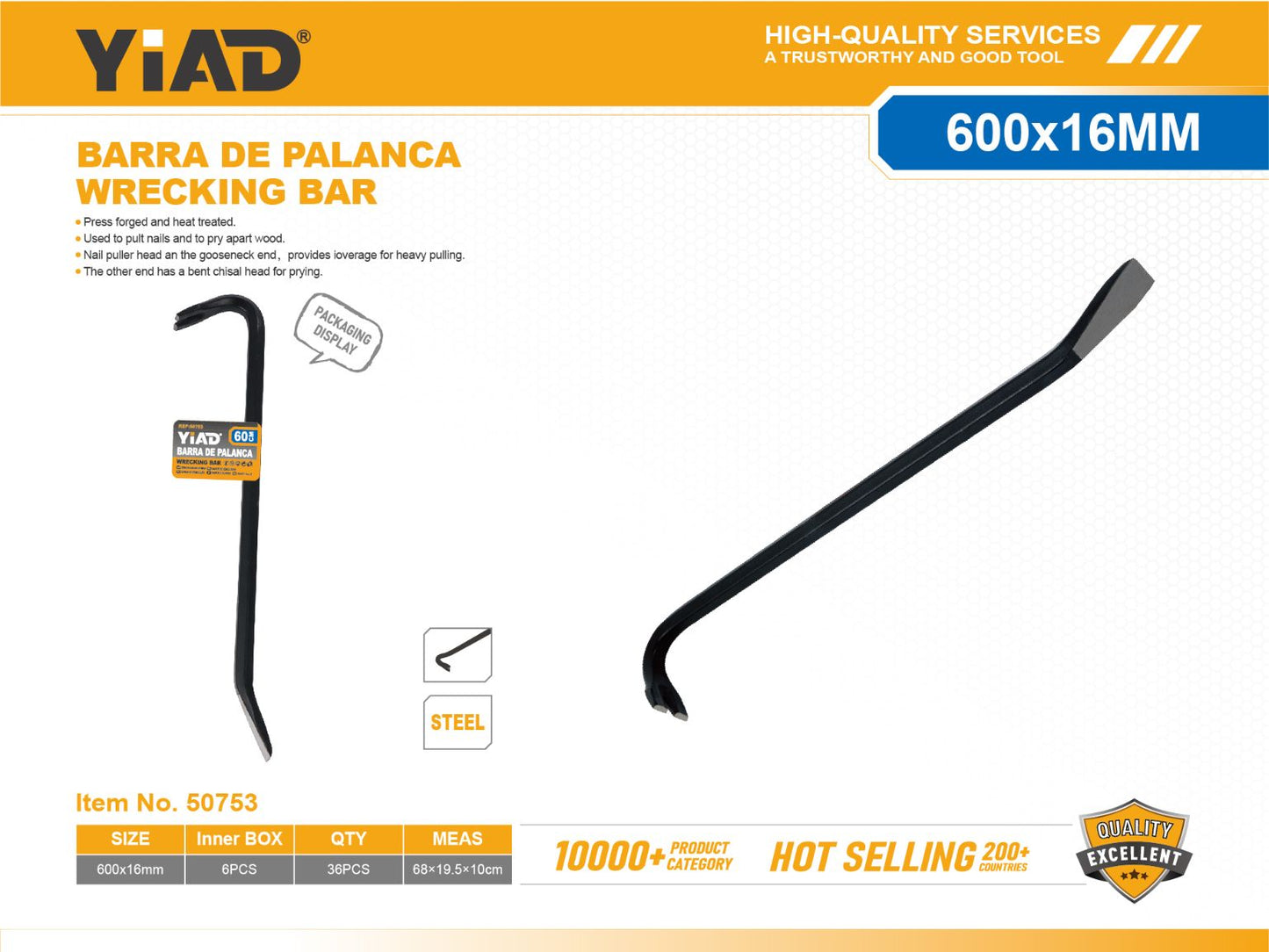 Pata de Cabra 600x16 YIAD