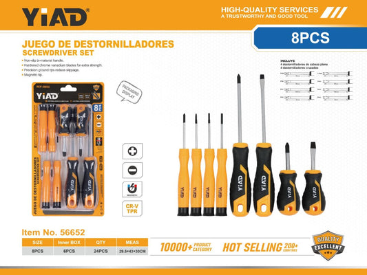 Destornilladores Juego 8pcs YIAD